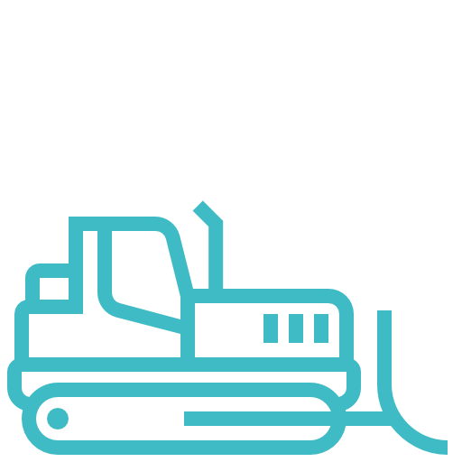 Vehicle, Construction, Bulldozer Icon Free Of Construction
