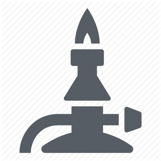 Burner, Chemistry, Flame, Heat, Science Icon