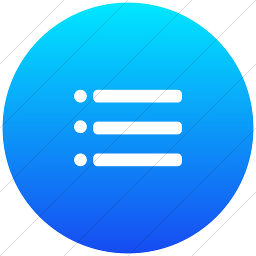 Flat Circle White On Ios Blue Gradient Foundation