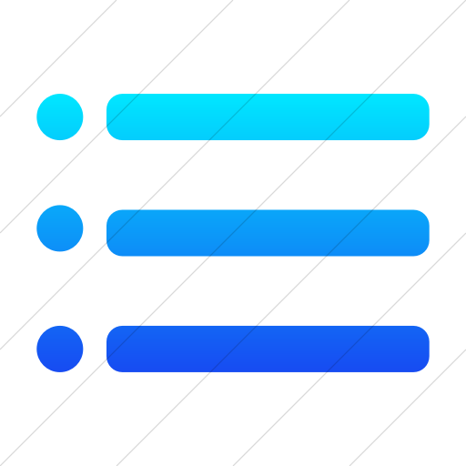 Simple Ios Blue Gradient Foundation List Bullet Icon