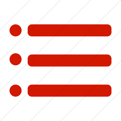 Simple Red Foundation List Bullet Icon
