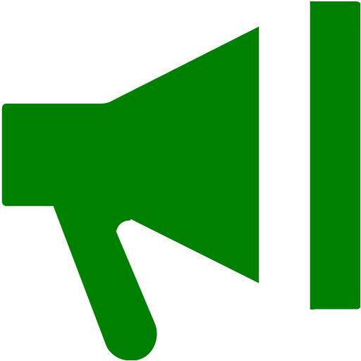 Green Bullhorn Icon