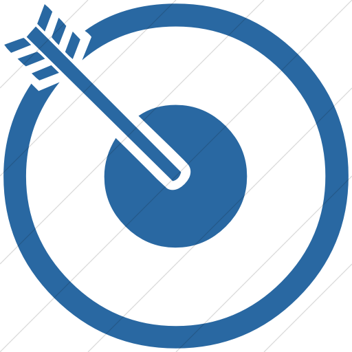 Simple Blue Classica Bullseye Icon