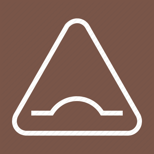 Ahead, Bump, Road, Sign, Speed, Travel, Warning Icon