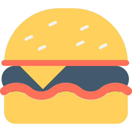 Burger Icon Party And Celebration Set Vectors Market
