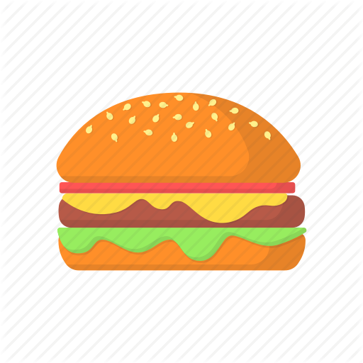 Burger, Color, Food, Packaging, Sandwich Icon