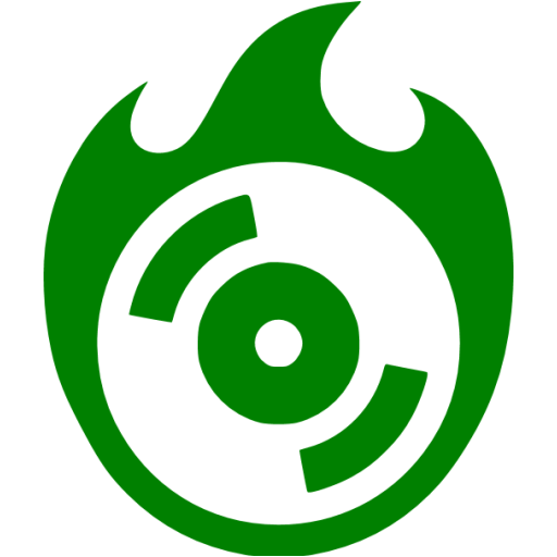 Green Burn Cd Icon
