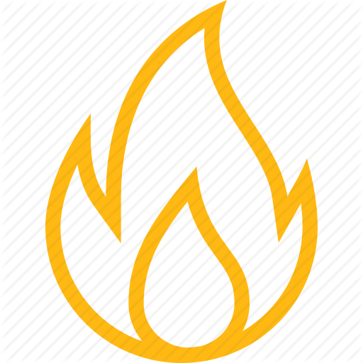 Burning, C Fire, Flame, Hot, Nature, Temperature, Yellow Icon