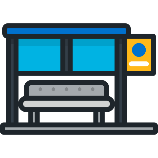 Bus Stop Station Png Icon