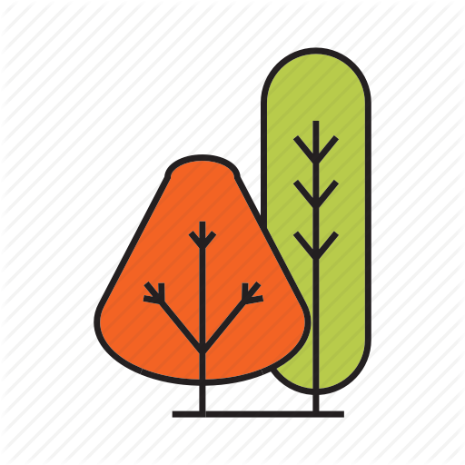 Autumn Tree, Bush, Forest, Nature, Plant, Spring, Tree Icon