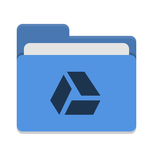 Folder Blue Google Drive Icon Papirus Places Iconset Papirus