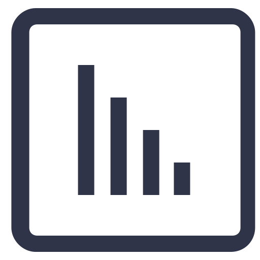 Bi Histogram, Bi, Business Intelligence Icon With Png And Vector