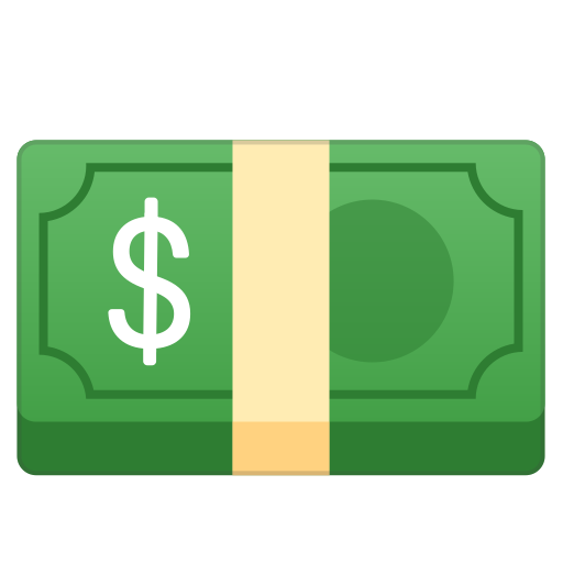 Dollar, Banknote Icon Free Of Noto Emoji Objects