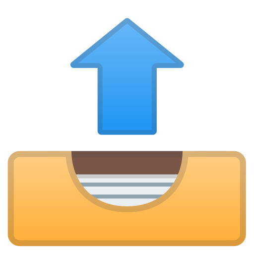 Outbox Tray Icon Noto Emoji Objects Iconset Google