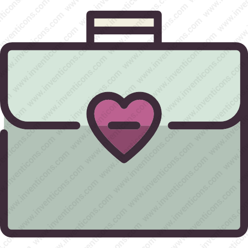 Download Briefcase,heart,baggage,travel,business Icon Inventicons