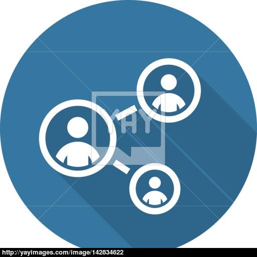 Staff Training Icon Business Concept Flat Design Vector