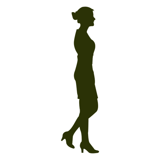 Businesswoman Walking Silhouette