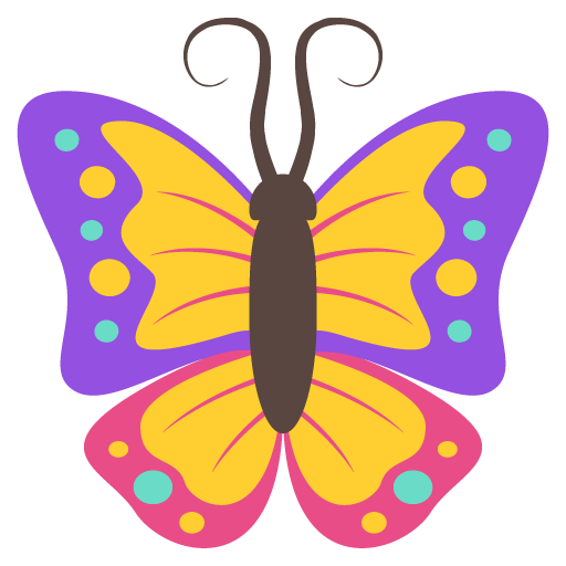 Butterfly Emoji Vector Icon Free Download Vector Logos Art