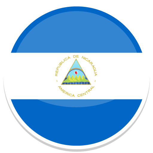 Nicaragua Icon Round World Flags Iconset Custom Icon Design