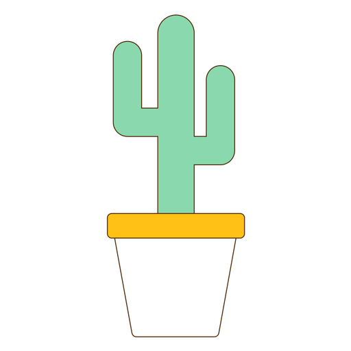 Flowerpot With Cactus Icon