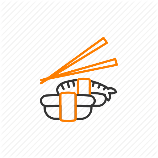 Asian Food, Cafe, Eat, Fast Food, Food, Meal, Sushi Icon