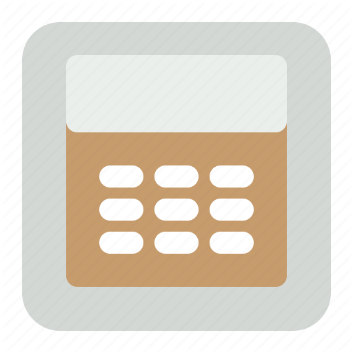 App, Calculator, Ui, Ux Icon