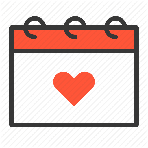 Calendar, Love, Wedding, Wedding Day Icon