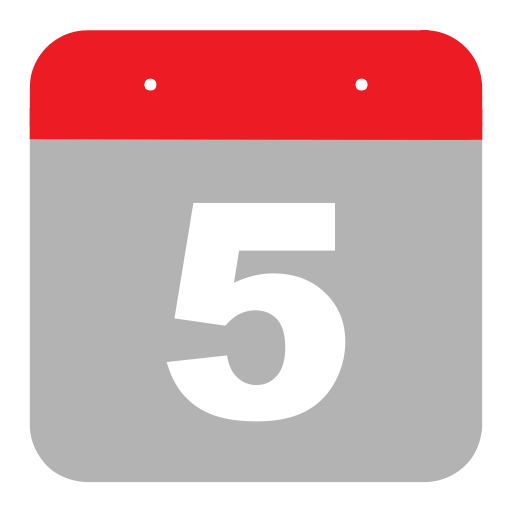 Five Flat Icon