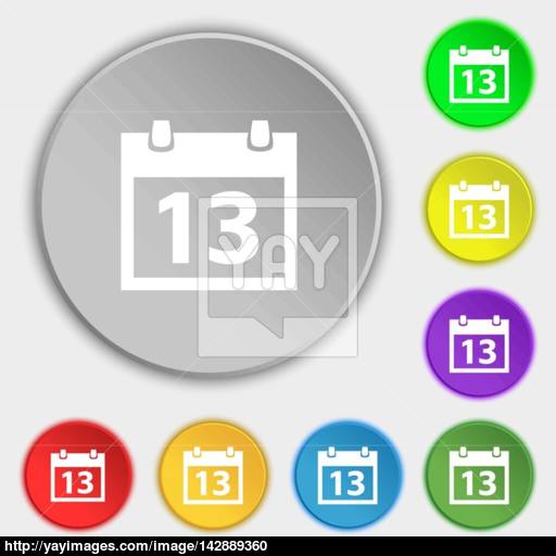 Calendar Sign Icon Days Month Symbol Date Button Symbols