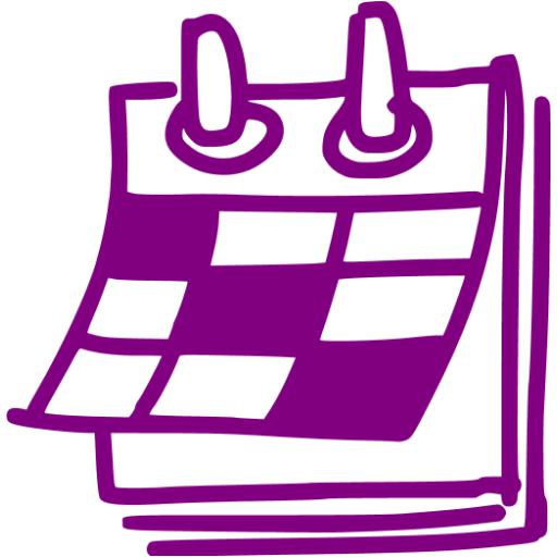 Purple Calendar Icon
