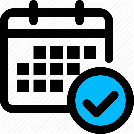 Calendar, Meeting, Scheduled, Tick Icon
