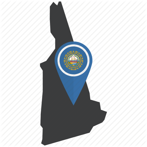 Flag, Map, Navigation, New Hampshire, State, United States Icon