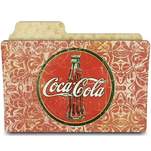 Vintage Coca Cola Folder Icon Png
