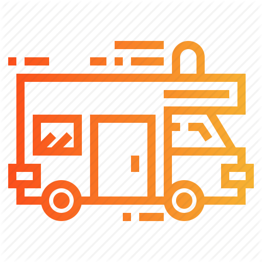 Camper, Camping, Travel Icon