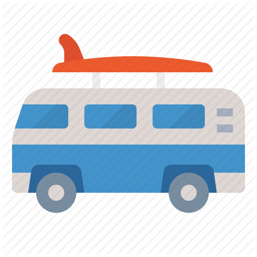 Camper, Caravan, Travel, Van Icon