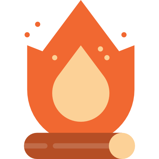 Hot, Burn, Flame, Nature, Halloween, Bonfire, Camping, Campfire Icon