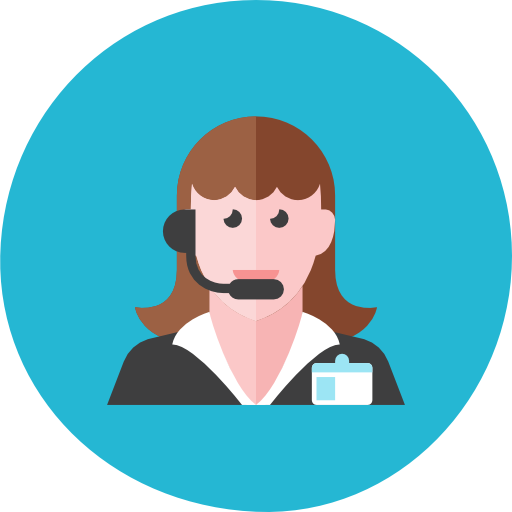 Telemarketer Woman Icon
