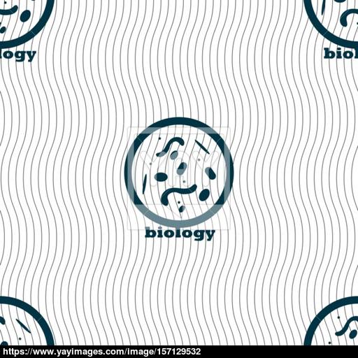 Bacteria And Virus Disease, Biology Cell Under Microscope Icon