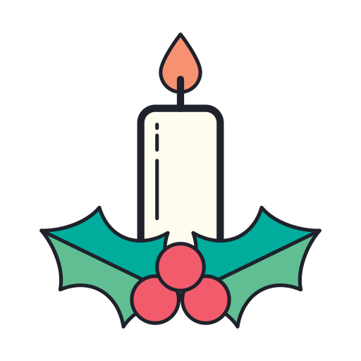 Christmas, Candle Icon Free Of Merry Holidays