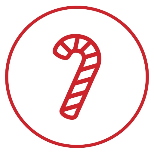 Candy Cane Icon Christmas Iconset Flyinghearts Design