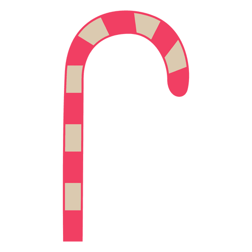 Candy Cane Flat Icon