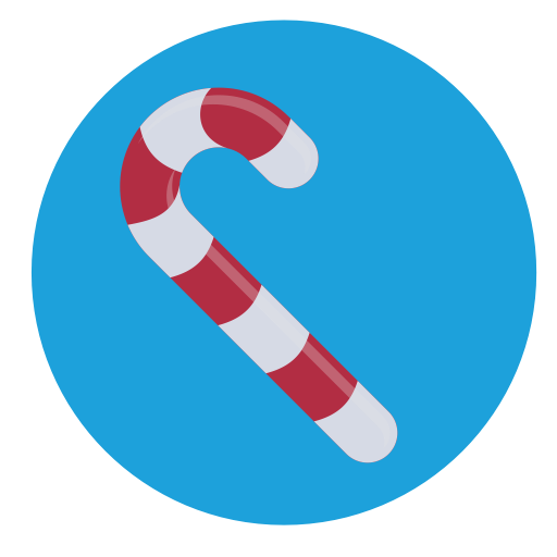 Candy, Cane, Christmas Icon