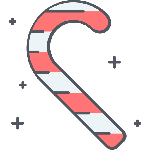Candy Cane Sweet Png Icon
