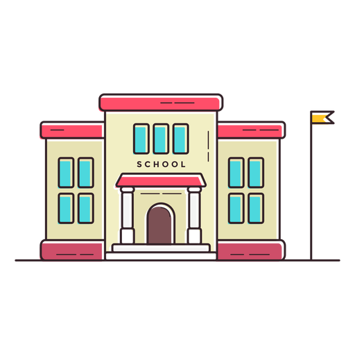Elementary School Building Icon