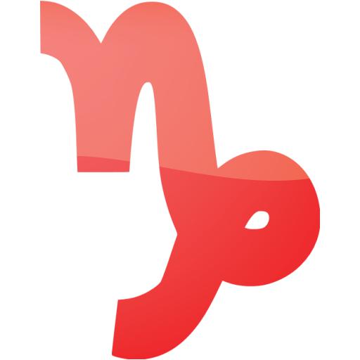 Web Red Capricorn Icon