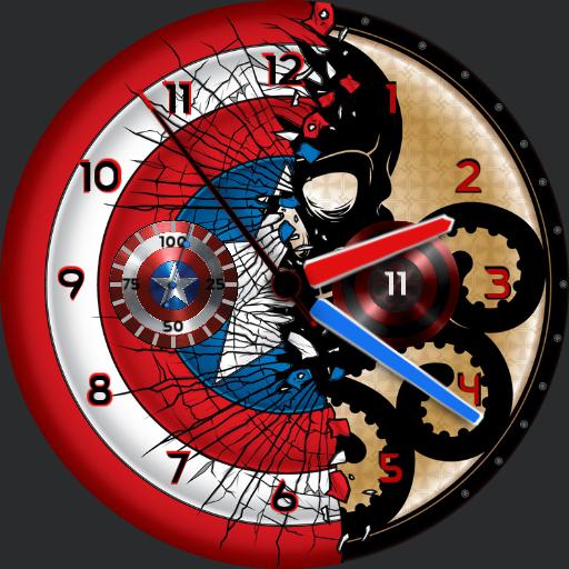Captain America And Hydra Shield For G Watch R