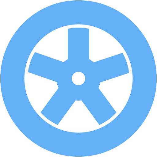 Tropical Blue Wheel Icon