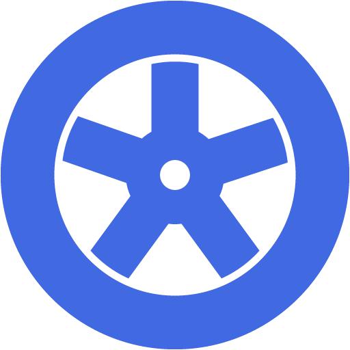 Royal Blue Wheel Icon