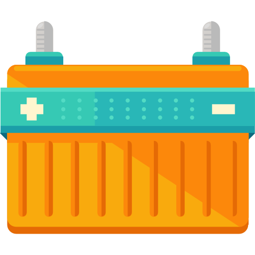 Electronics, Starter, Battery, Power, Car Icon