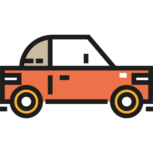 Transports, Transportation, Black, Pointed Icons, Front, Cars, Car